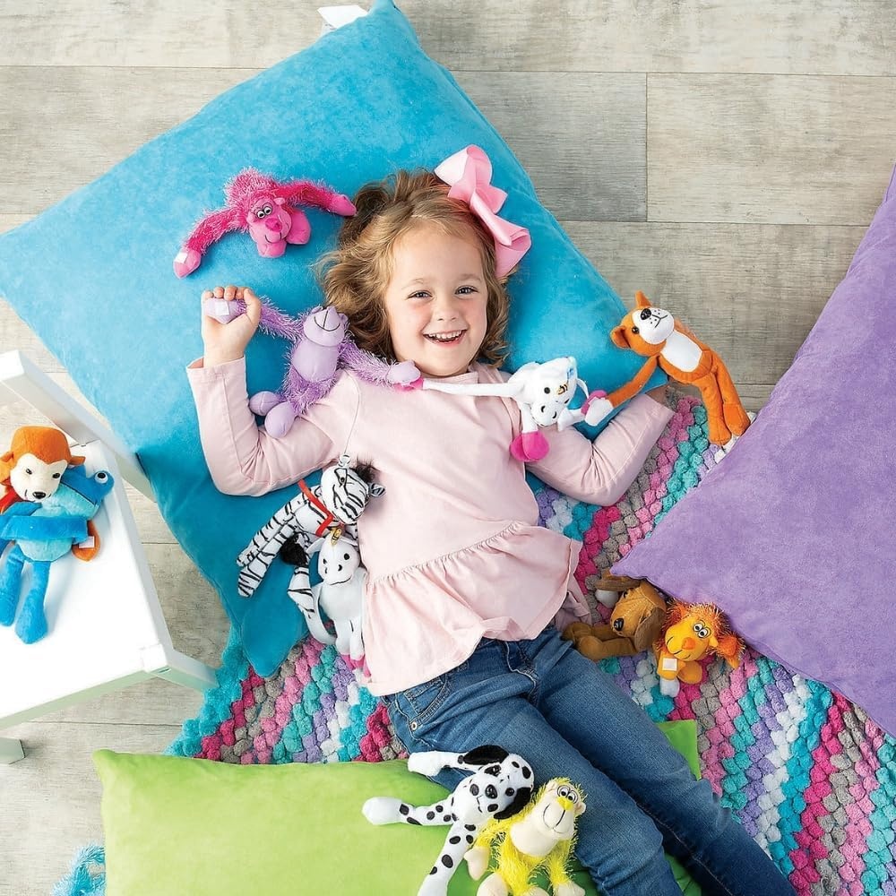 image:imageFun Express Plush Long Arm Stuffed Frogs Toys VBS 202612 Pieces