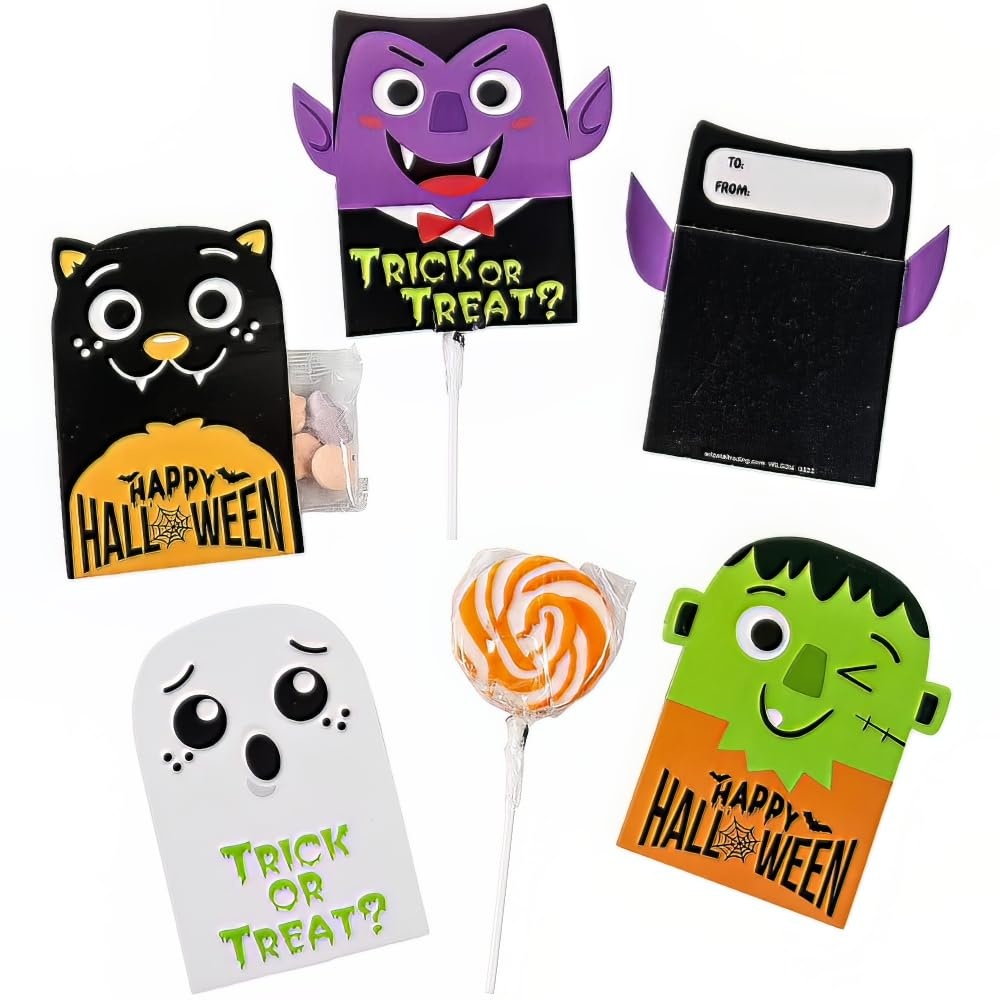 image:imageHalloween ToFrom Lollipop Covers 24 Pieces