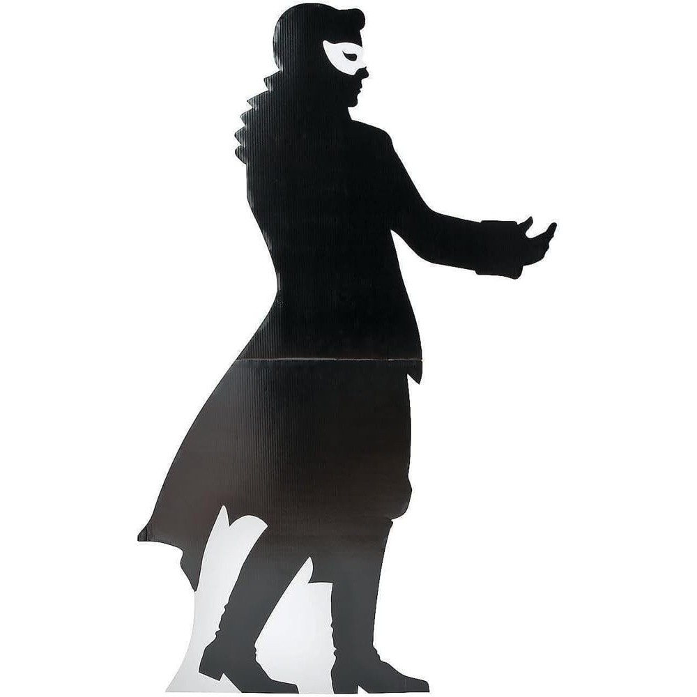 image:imageFun Express Masquerade Ball Monsieur Silhouette Stan Party Decor Large Decor Floor Stand Ups 1 Piece