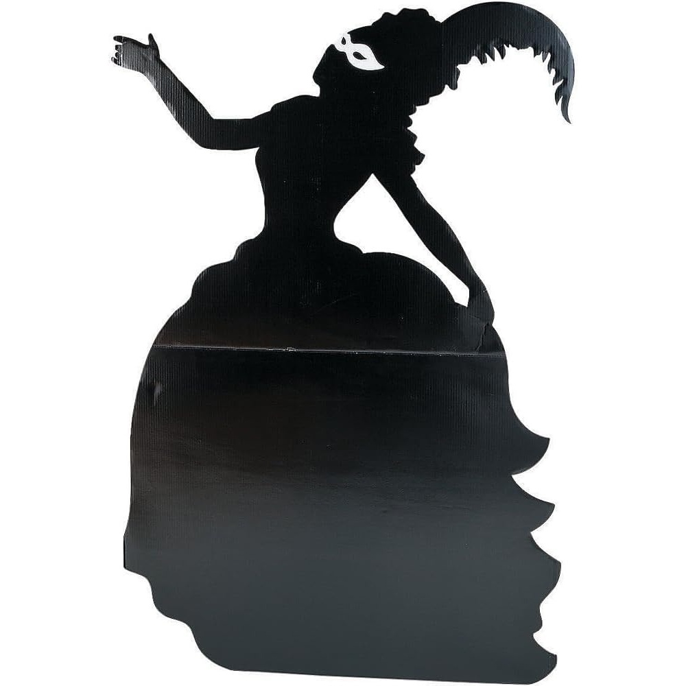 image:imageFun Express Masquerade Mademoiselle Silhouette Stand Party Decor Large Decor Floor Stand Ups 1 Piece