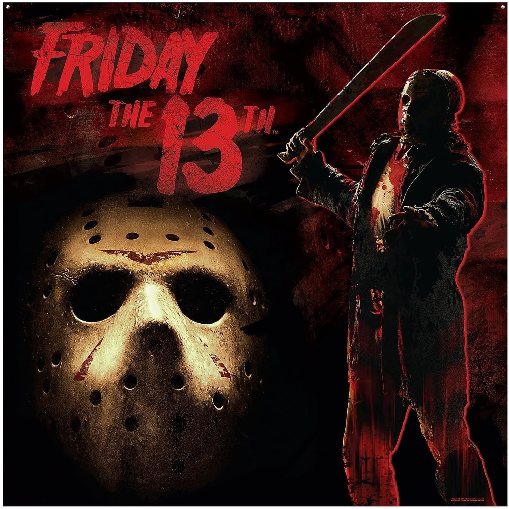 image:imageFun Express 6 Ft X 6 Ft Friday The 13th Jason Polyester Backdrop