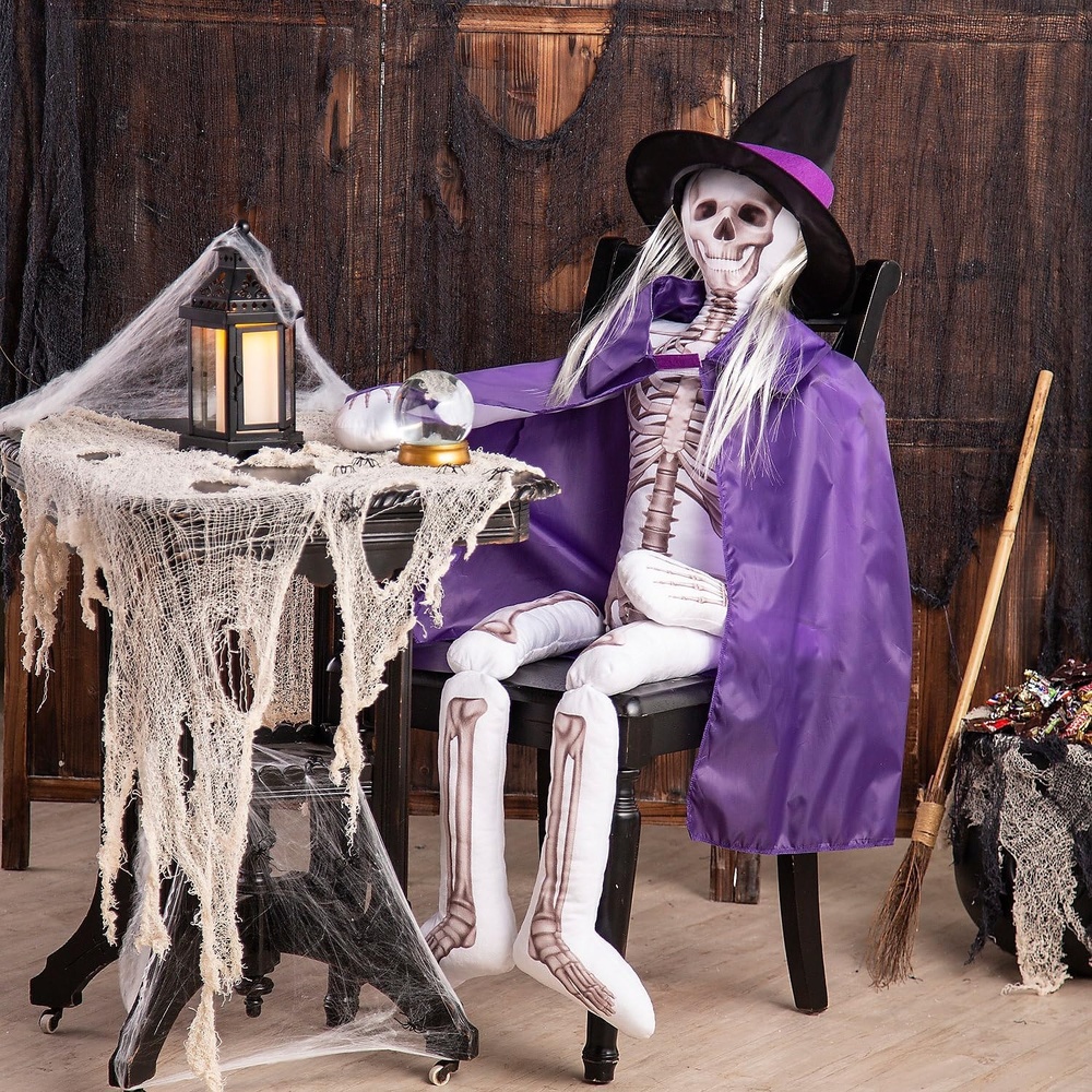 image:imageFun Express Skeleton Plush Witch Outfit Kit 5 Ft 3 Pc
