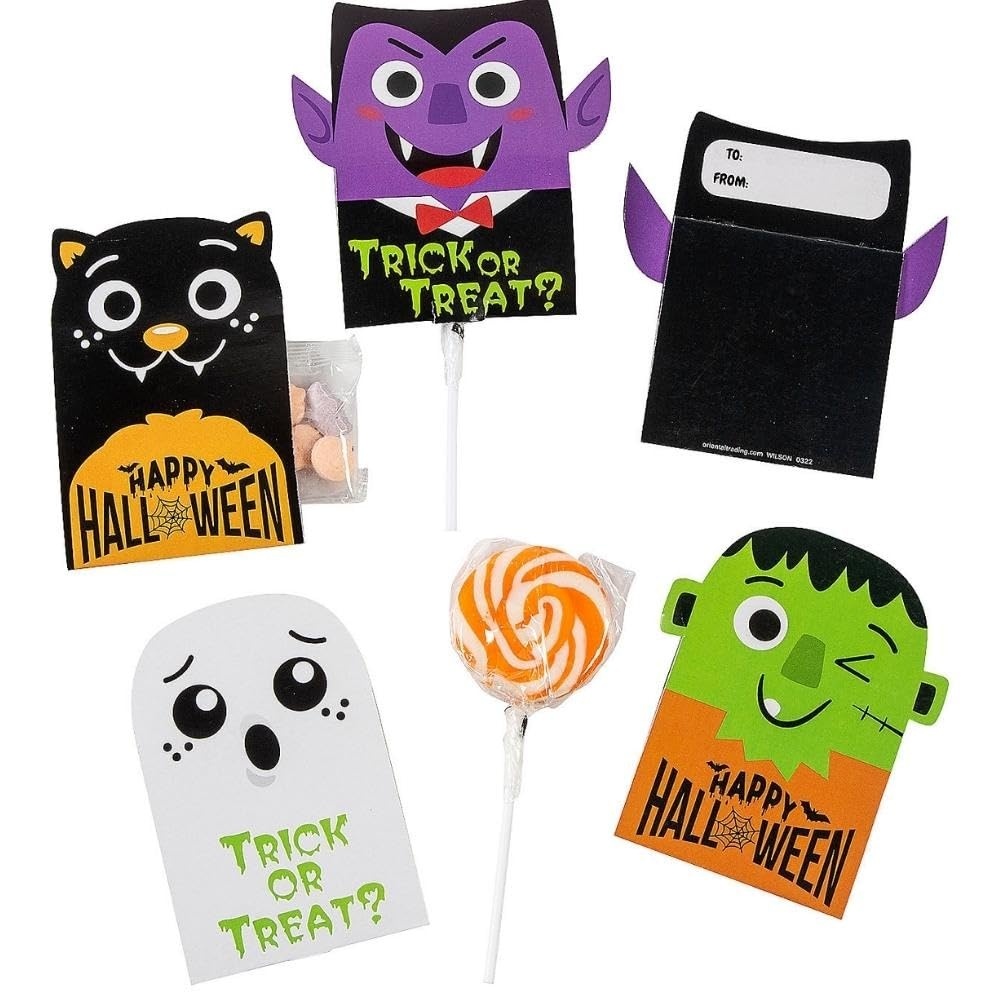 image:imageHalloween ToFrom Lollipop Covers 24 Pieces