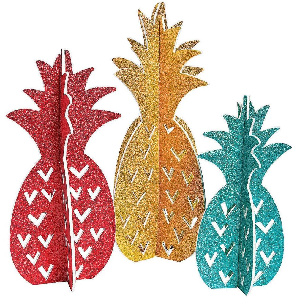 imageFun Express Centre de table ananas pour fte Dcoration de fte Dcoration gnrale Centres de table Fte 3 pices