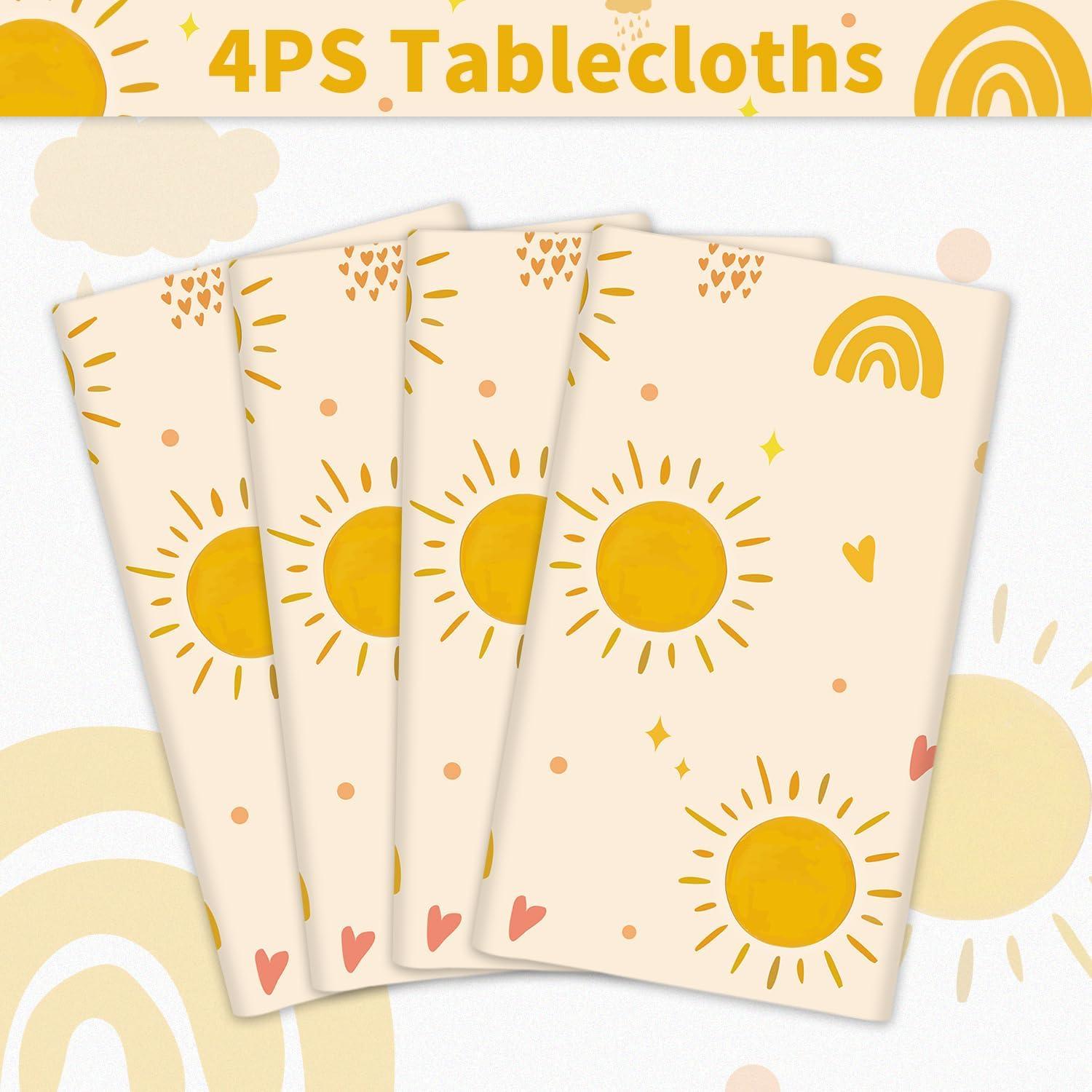 imageLot de 4 Housses de Table pour Plantes Nappes Hawaennes Luau Feuilles de Palmiers 86 x 51 inGroovy