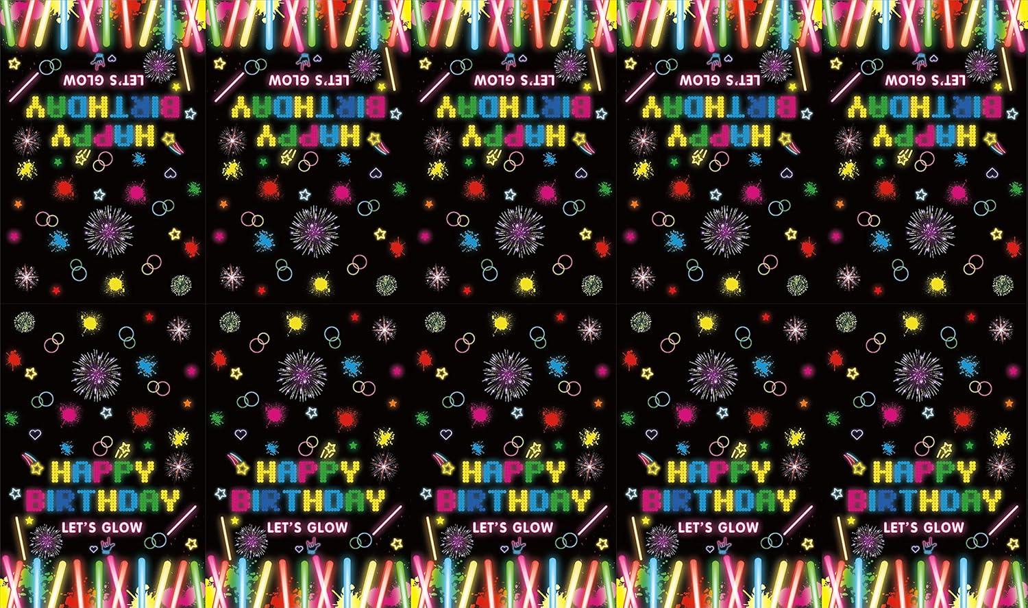 imageLot de 4 Housses de Table pour Plantes Nappes Hawaennes Luau Feuilles de Palmiers 86 x 51 inNeon1