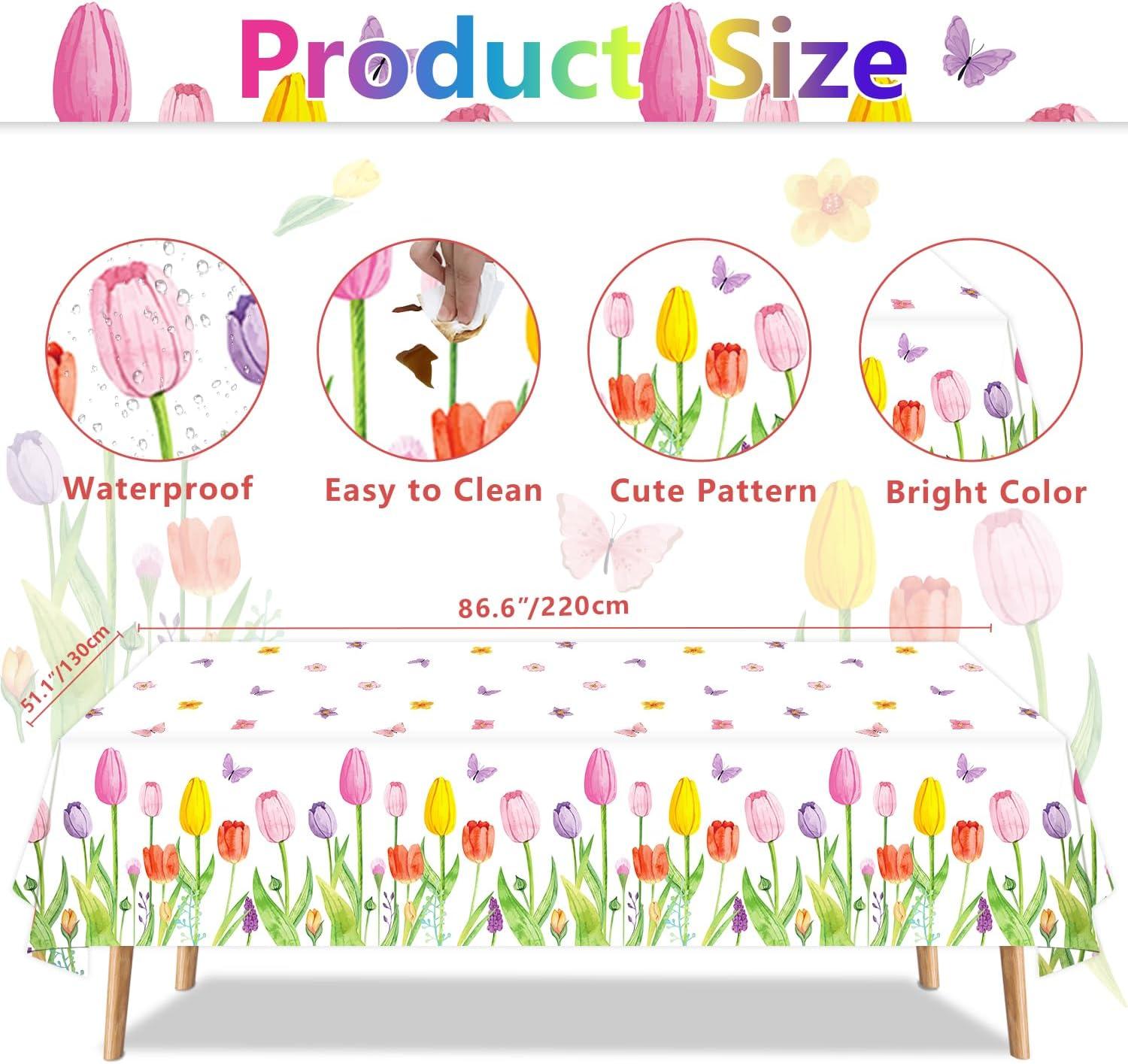 imageLot de 4 Housses de Table pour Plantes Nappes Hawaennes Luau Feuilles de Palmiers 86 x 51 inTulipe