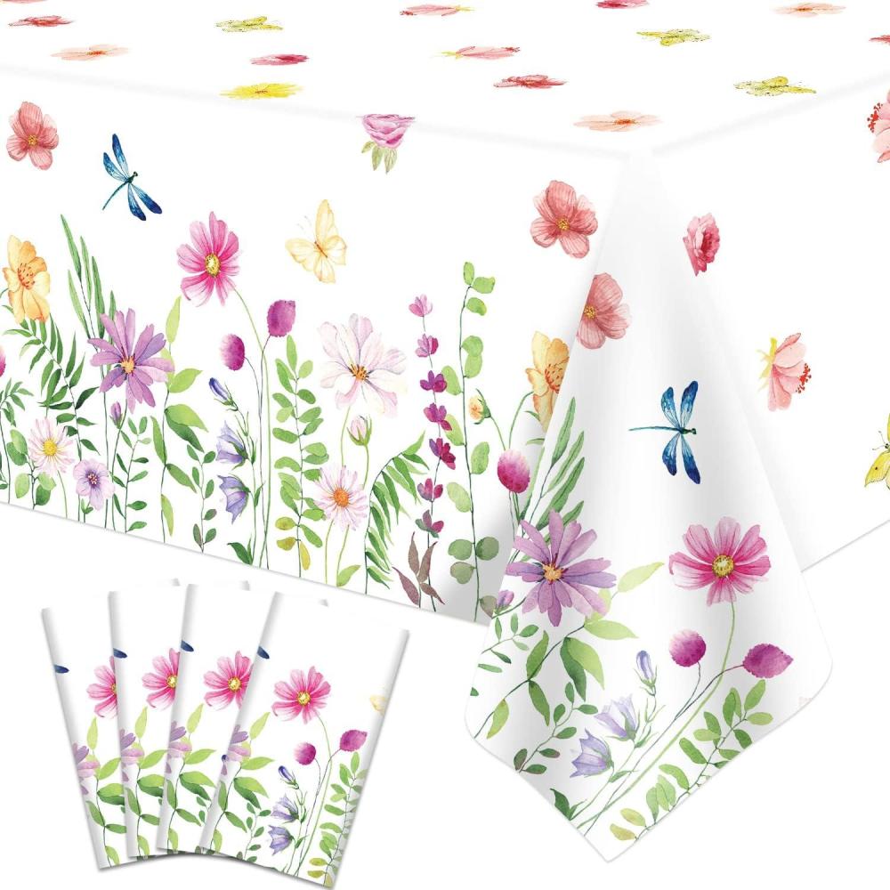 imageLot de 4 Housses de Table pour Plantes Nappes Hawaennes Luau Feuilles de Palmiers 86 x 51 inFlowertb