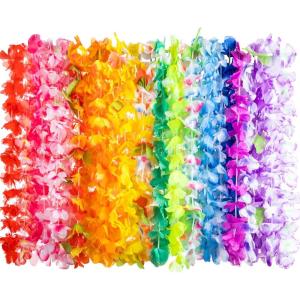JOYIN Stücke Hawaii Blumenketten Hawaiikette Halskette(24)