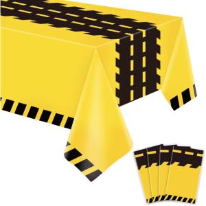 Lot de 4 Housses de Table pour Plantes – Nappes Hawaïennes Luau Feuilles de Palmiers – 86 x 51 in(Construction)