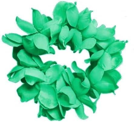 imageCISMARK Ensemble de colliers et bracelets hawaens avec fleurs LuauVert