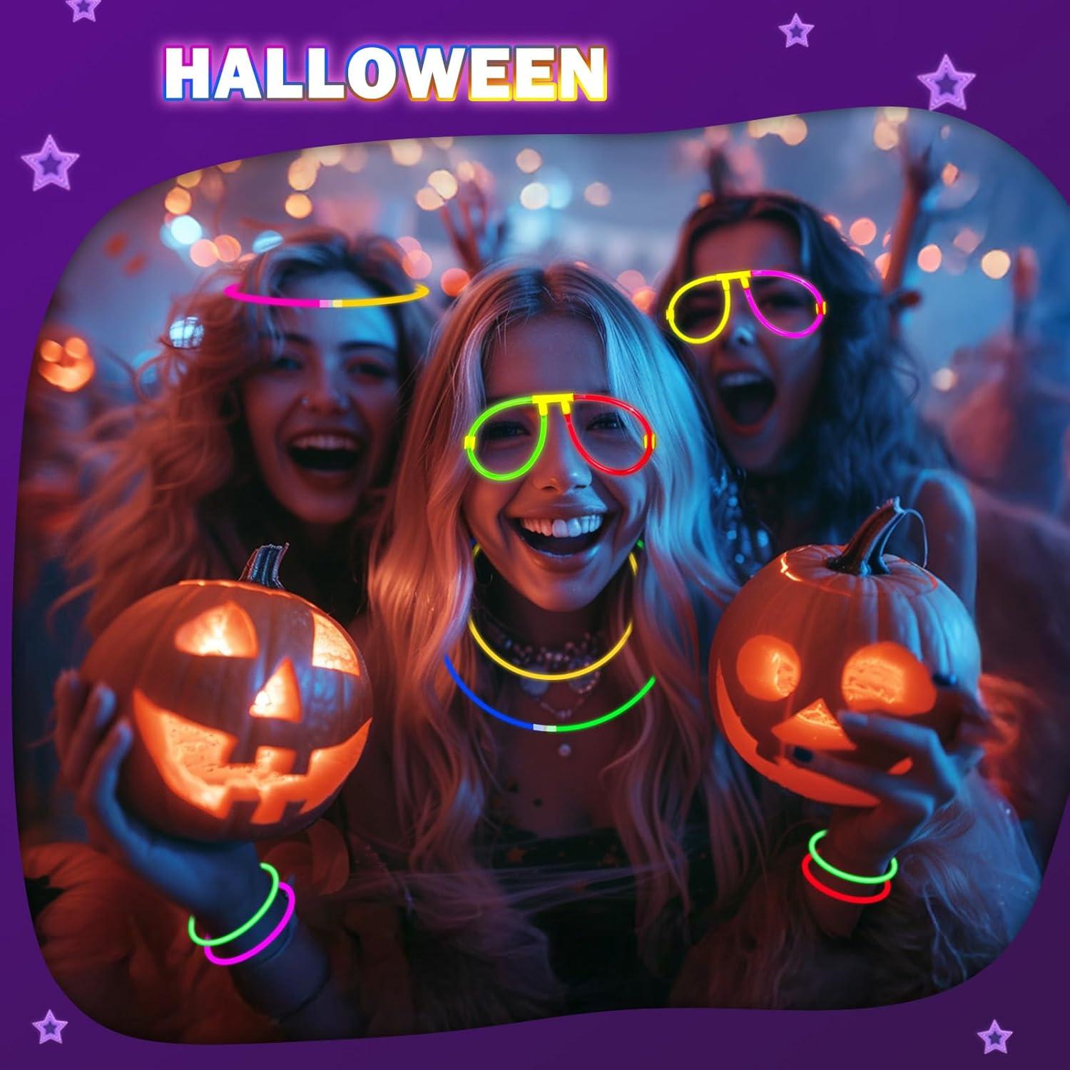 imageBracelets Fluorescents Lumineux 230 Party Pack 100 Btons Fluo ampamp 130 Connecteurs Faire des Lunettes Colliers Balles Boules pour Enfants Adultes Dcorations de Nol Cotillons Nouvel an 2026230