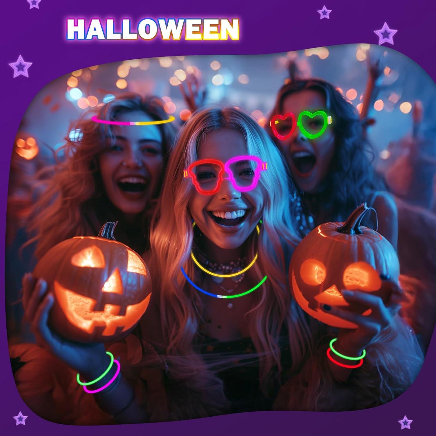 imageBracelets Fluorescents Lumineux 230 Party Pack 100 Btons Fluo ampamp 130 Connecteurs Faire des Lunettes Colliers Balles Boules pour Enfants Adultes Dcorations de Nol Cotillons Nouvel an 2026452