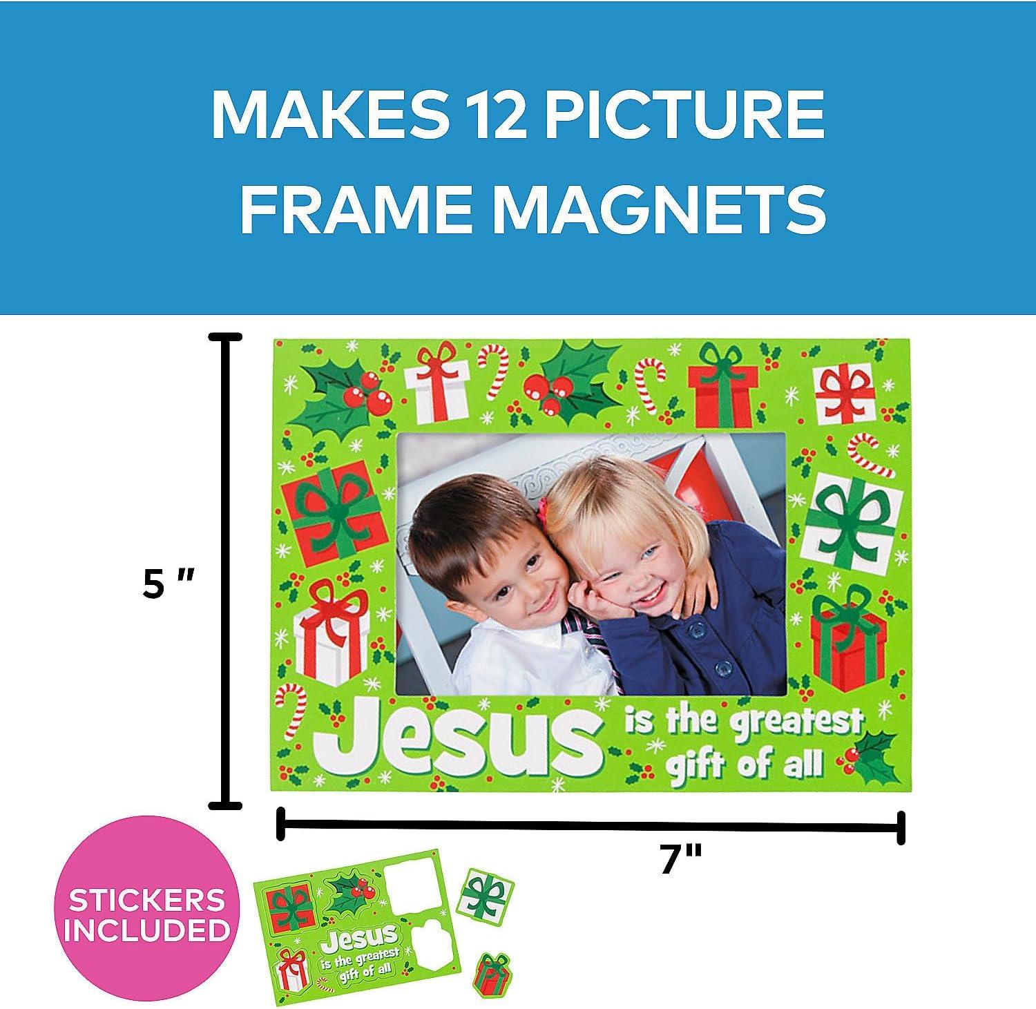 imageFun Express Christmas Jesus is The Greatest Gift of All Kit de cration de cadres photo aimants