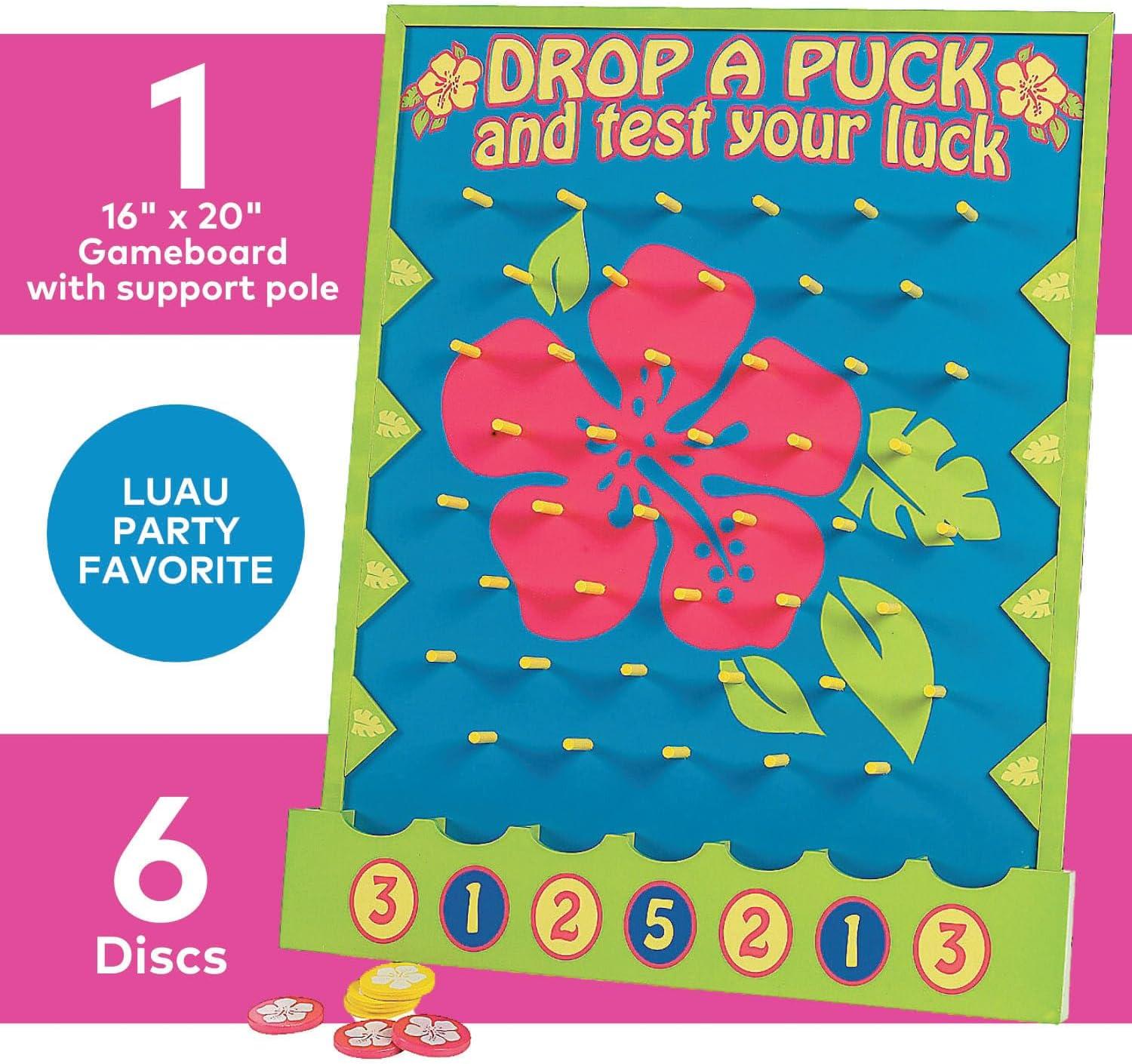 imageFun Express Island Hibiscus Disk Drop Game Idal pour une fte Luau 7 pices
