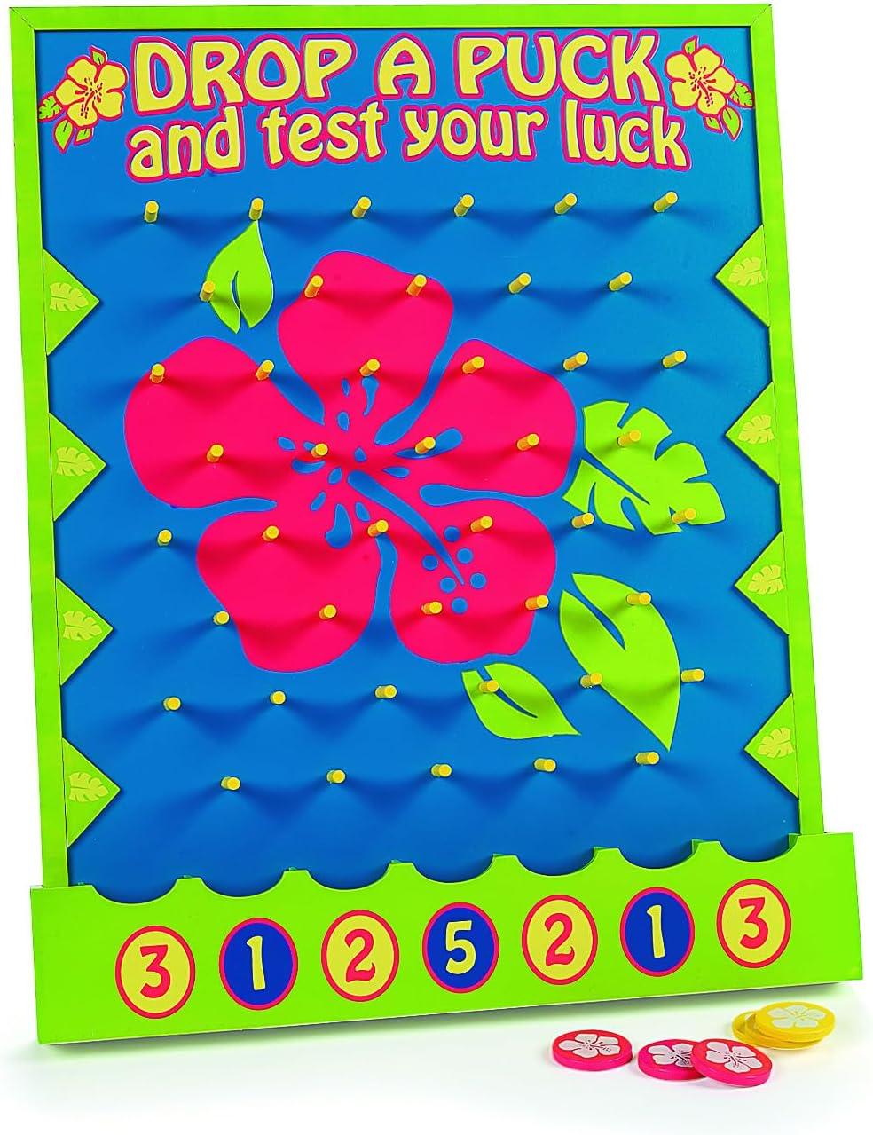 imageFun Express Island Hibiscus Disk Drop Game Idal pour une fte Luau 7 pices