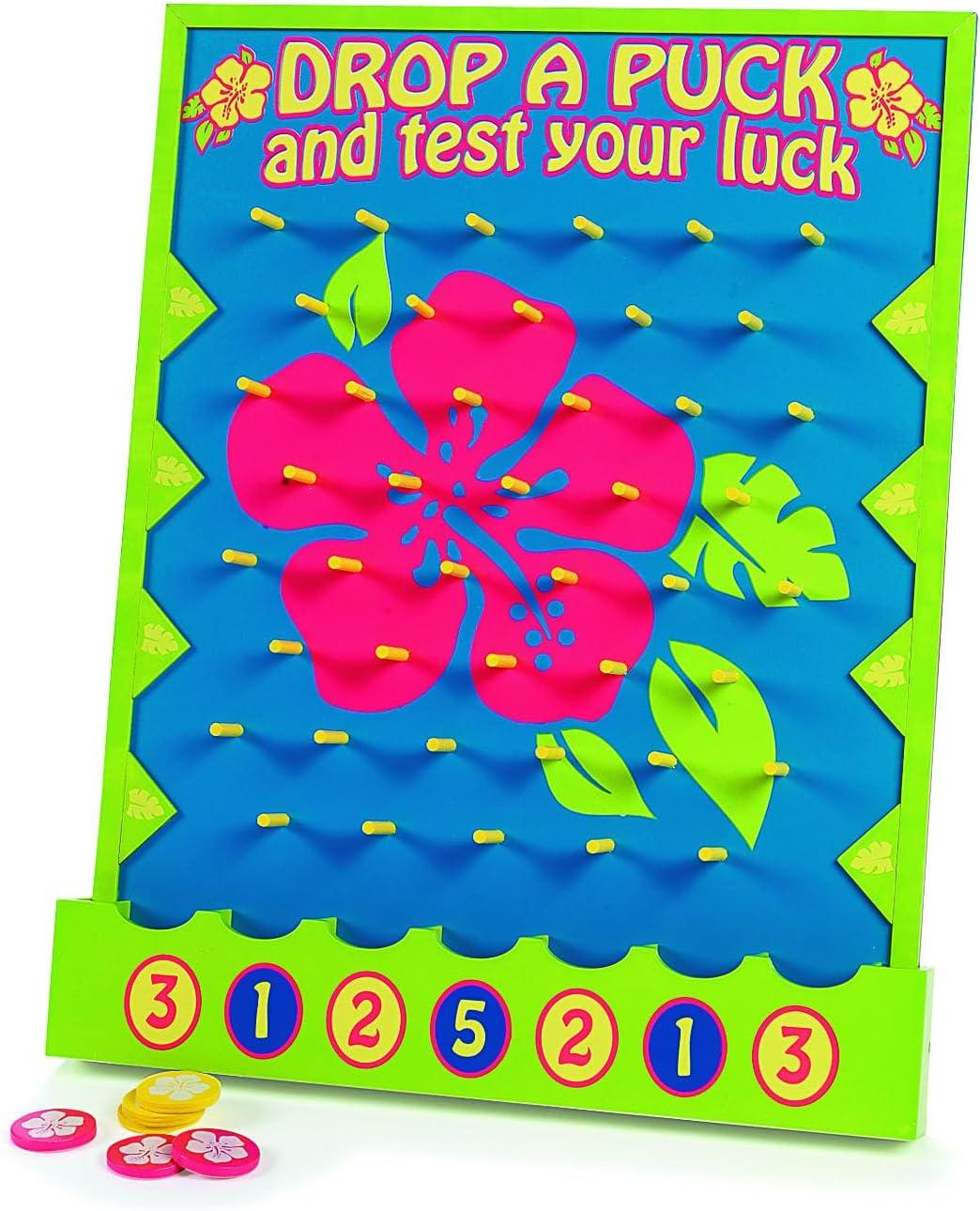 imageFun Express Island Hibiscus Disk Drop Game Idal pour une fte Luau 7 pices