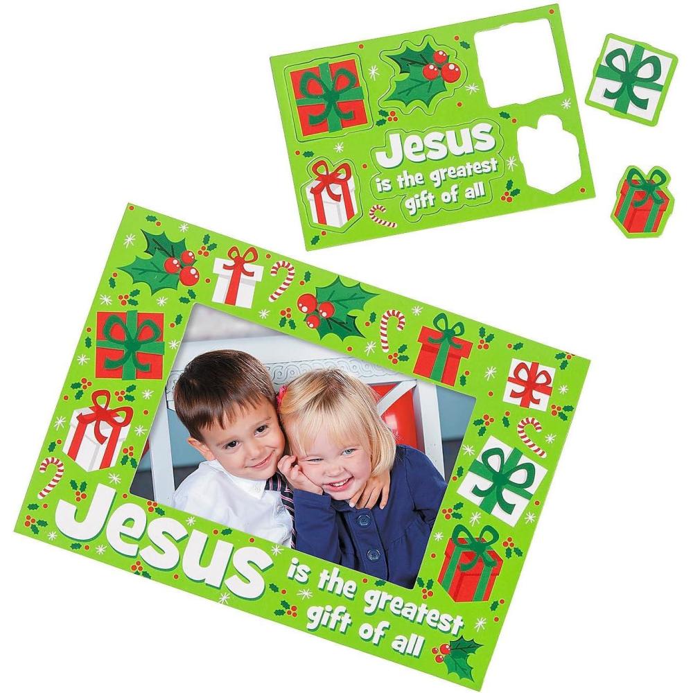 imageFun Express Christmas Jesus is The Greatest Gift of All Kit de cration de cadres photo aimants