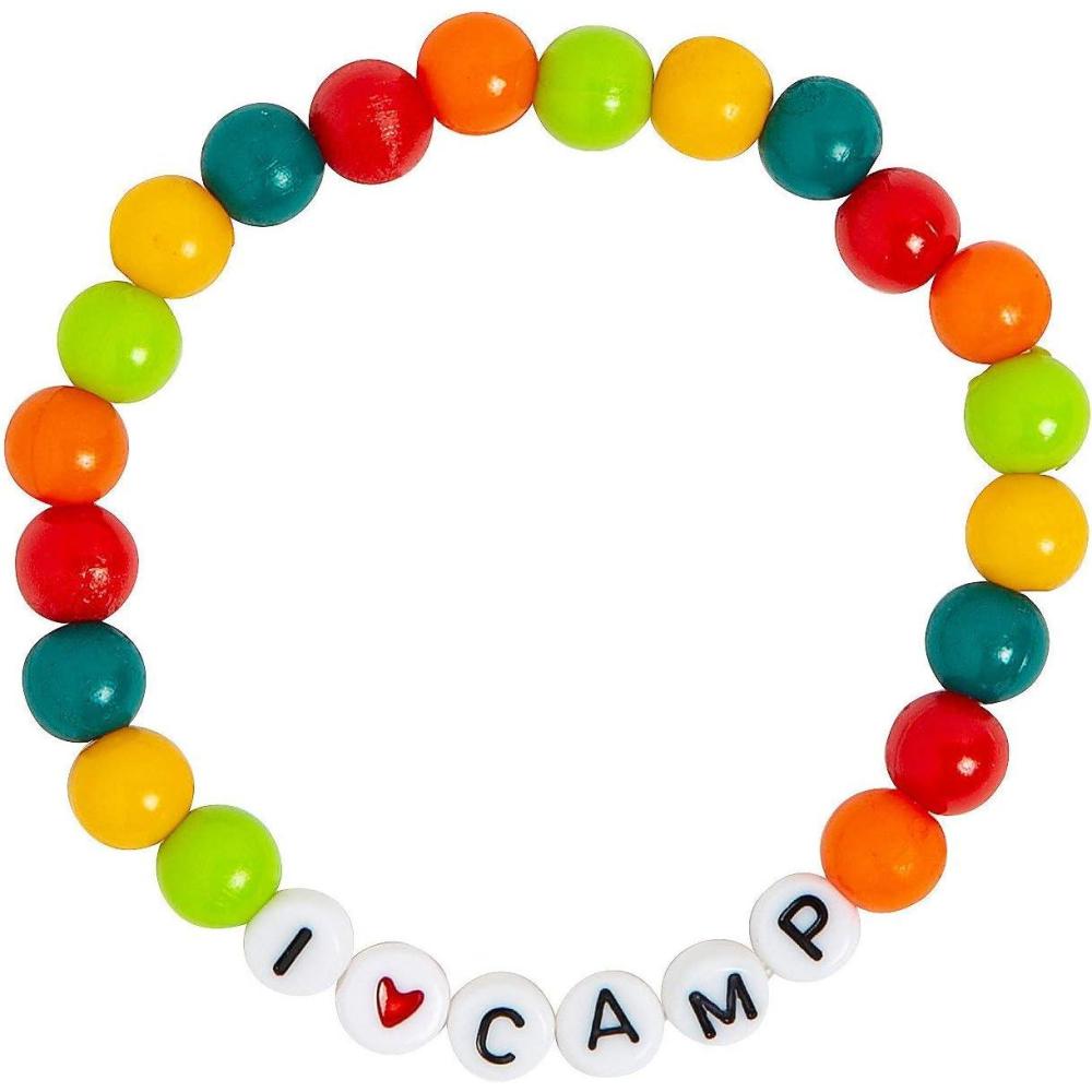 imageFun Express I Love Camp Bracelet Perles Kits de Loisirs Cratifs 12 Pices