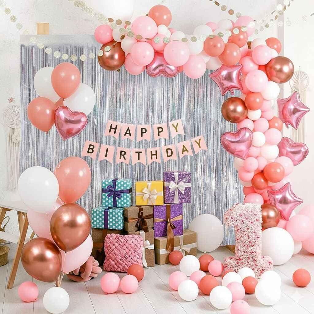 imageLot De 2 Rideaux Mtalliques Franges Tinsel Dcorations De Fte pour Anniversaire Mariage Baby Shower EVJF Nol Nouvel an 1 x 25 m NoirArgent