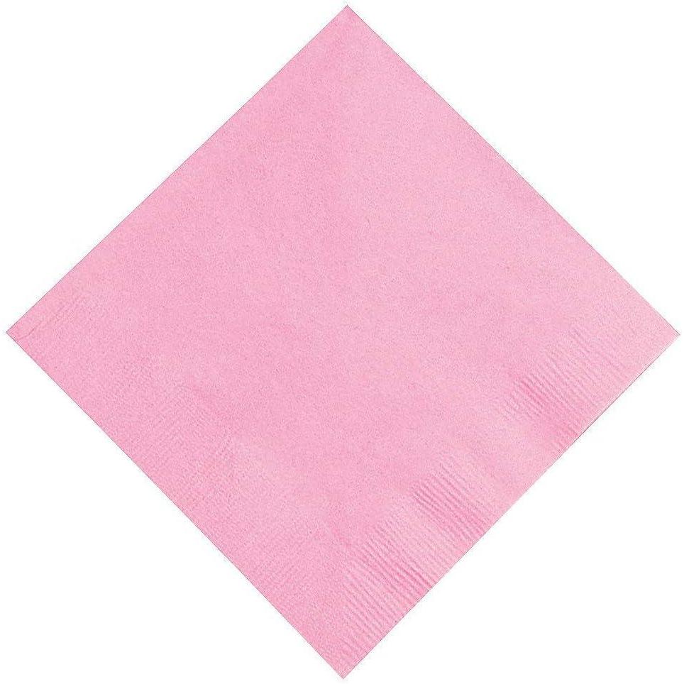 imageFun Express Lot de 50 serviettes en papier rose bonbon de 249 cm 50 pices pour fte Fournitures de fte Vaisselle solide Serviettes solides Fte 50 pices
