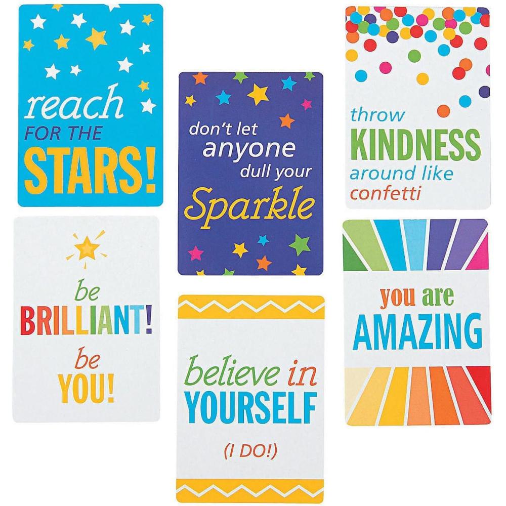 imageFun Express Mini Cartes dencouragement 48 Pices Activits ducatives et dapprentissage pour enfants