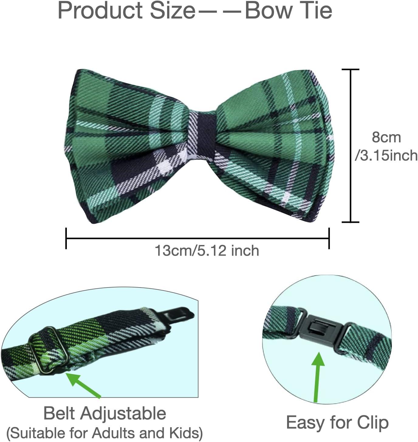 imageSOUTHSKY SaintPatrick Chapeau Verte avec Nud Papillon de Trfle Dcoration pour la fte de la St Patrick