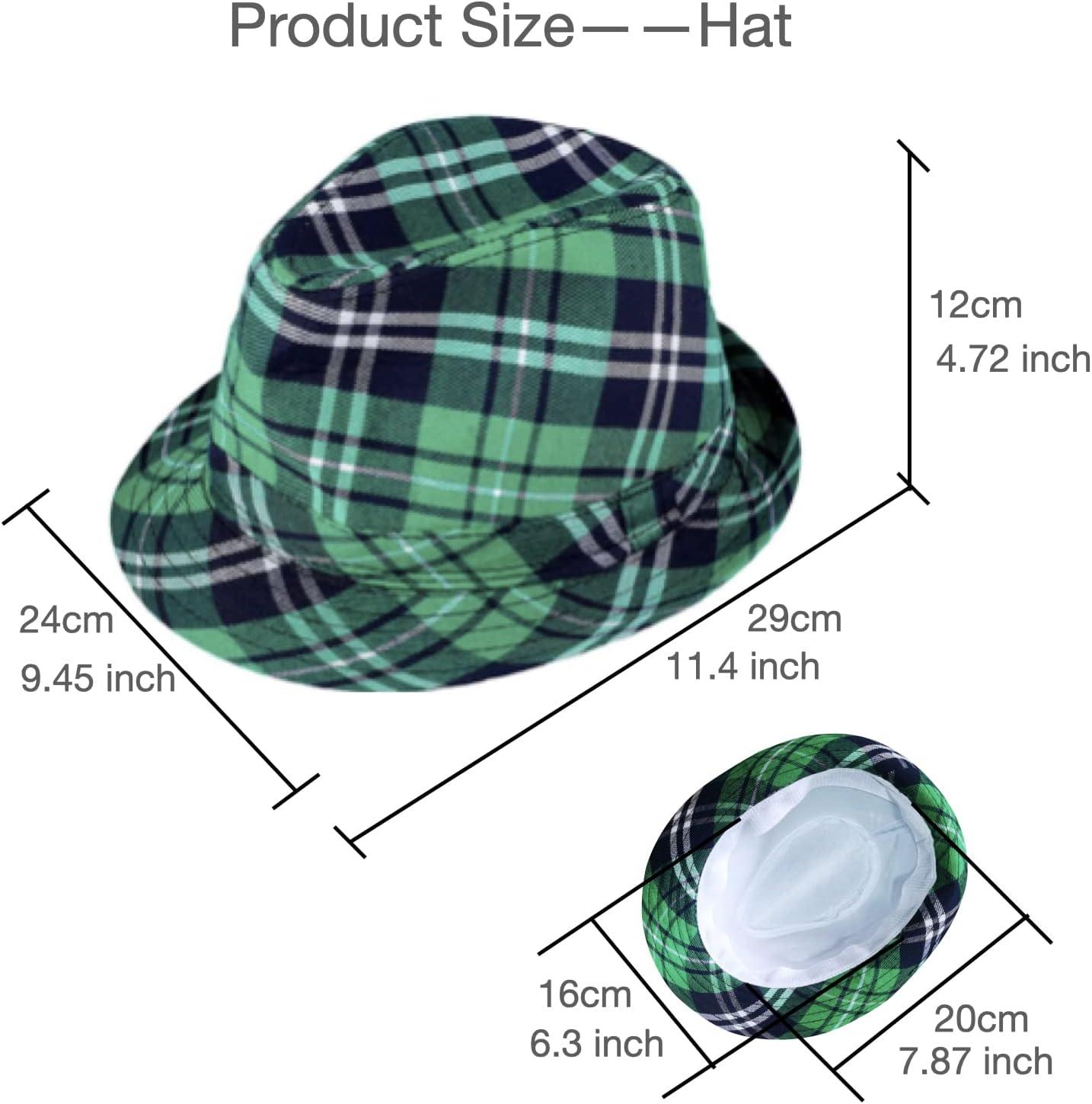 imageSOUTHSKY SaintPatrick Chapeau Verte avec Nud Papillon de Trfle Dcoration pour la fte de la St Patrick