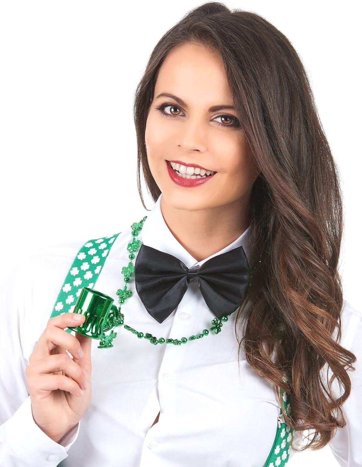 imageDEGUISE TOI Collier Chope St Patrick 1 Collier chope Taille Unique Vert Accessoires pour dguisement Plastique