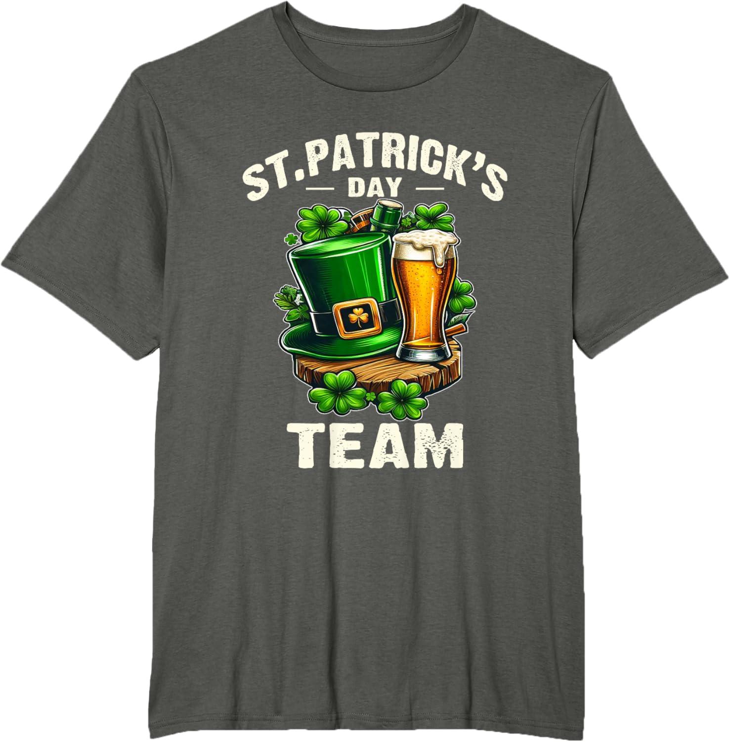 imageStPatricks Team lquipe De La Saint Patrick Bire Humour TShirtAsphalte