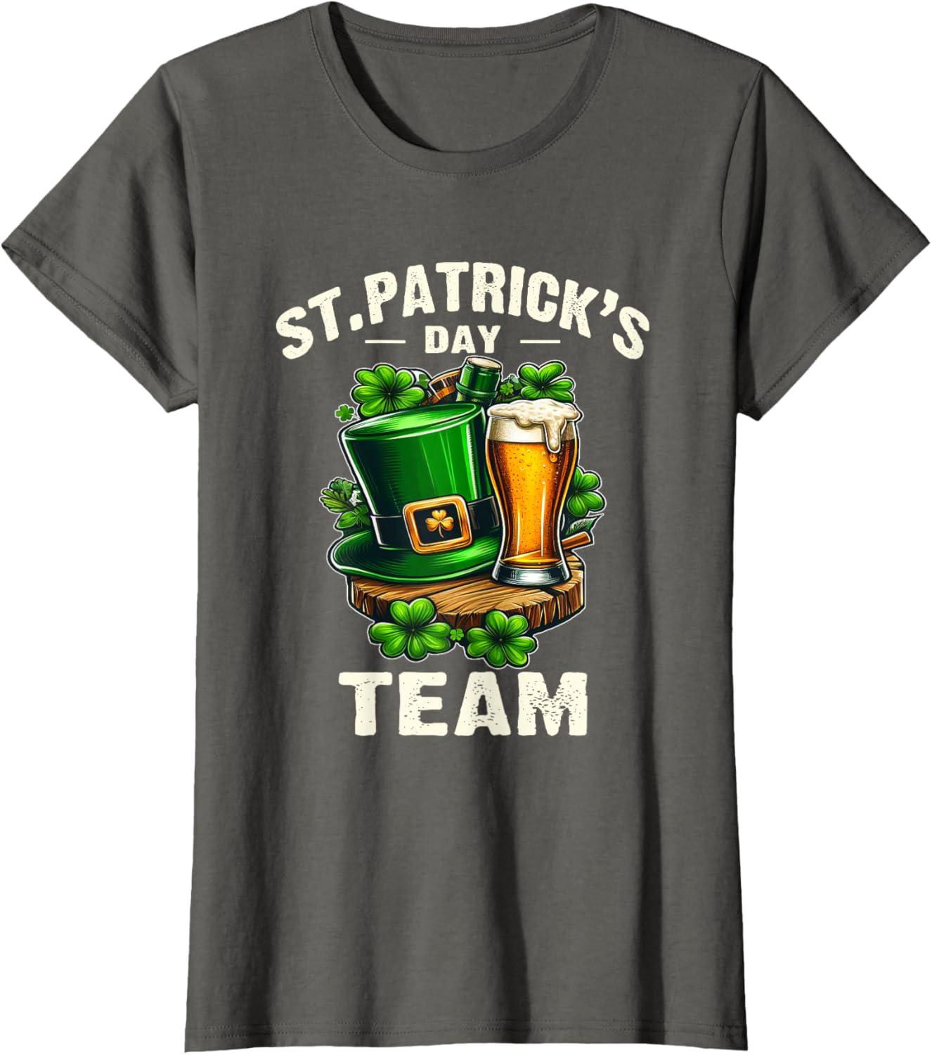 imageStPatricks Team lquipe De La Saint Patrick Bire Humour TShirtAsphalte