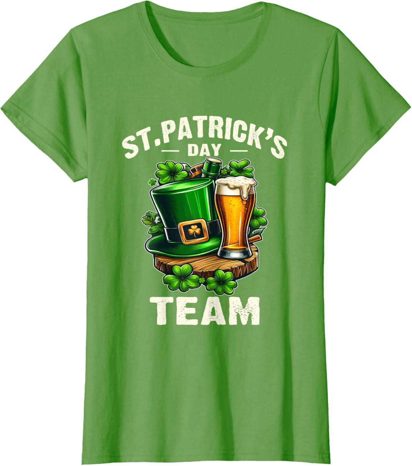 imageStPatricks Team lquipe De La Saint Patrick Bire Humour TShirtHerbe