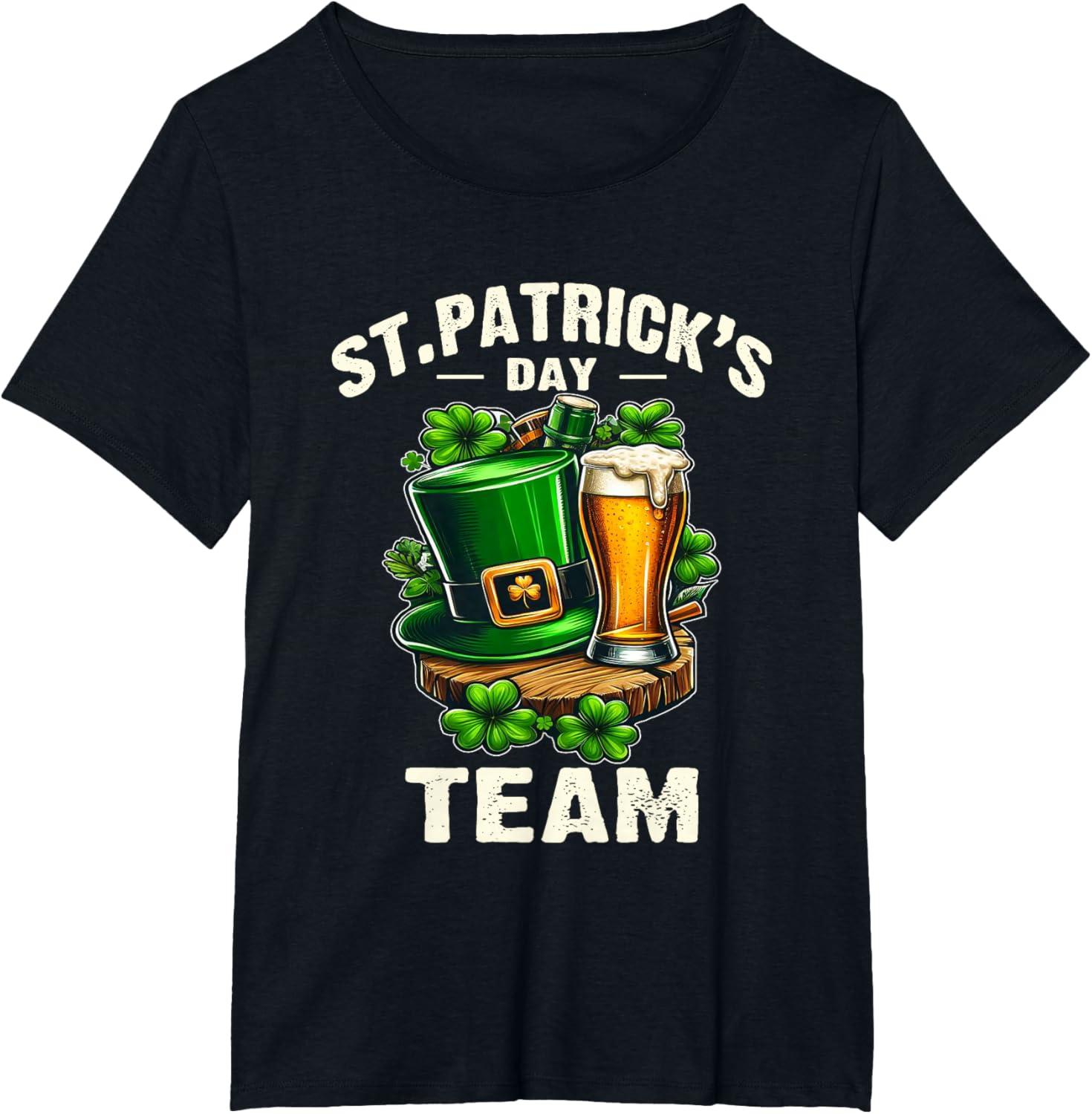 imageStPatricks Team lquipe De La Saint Patrick Bire Humour TShirtNoir