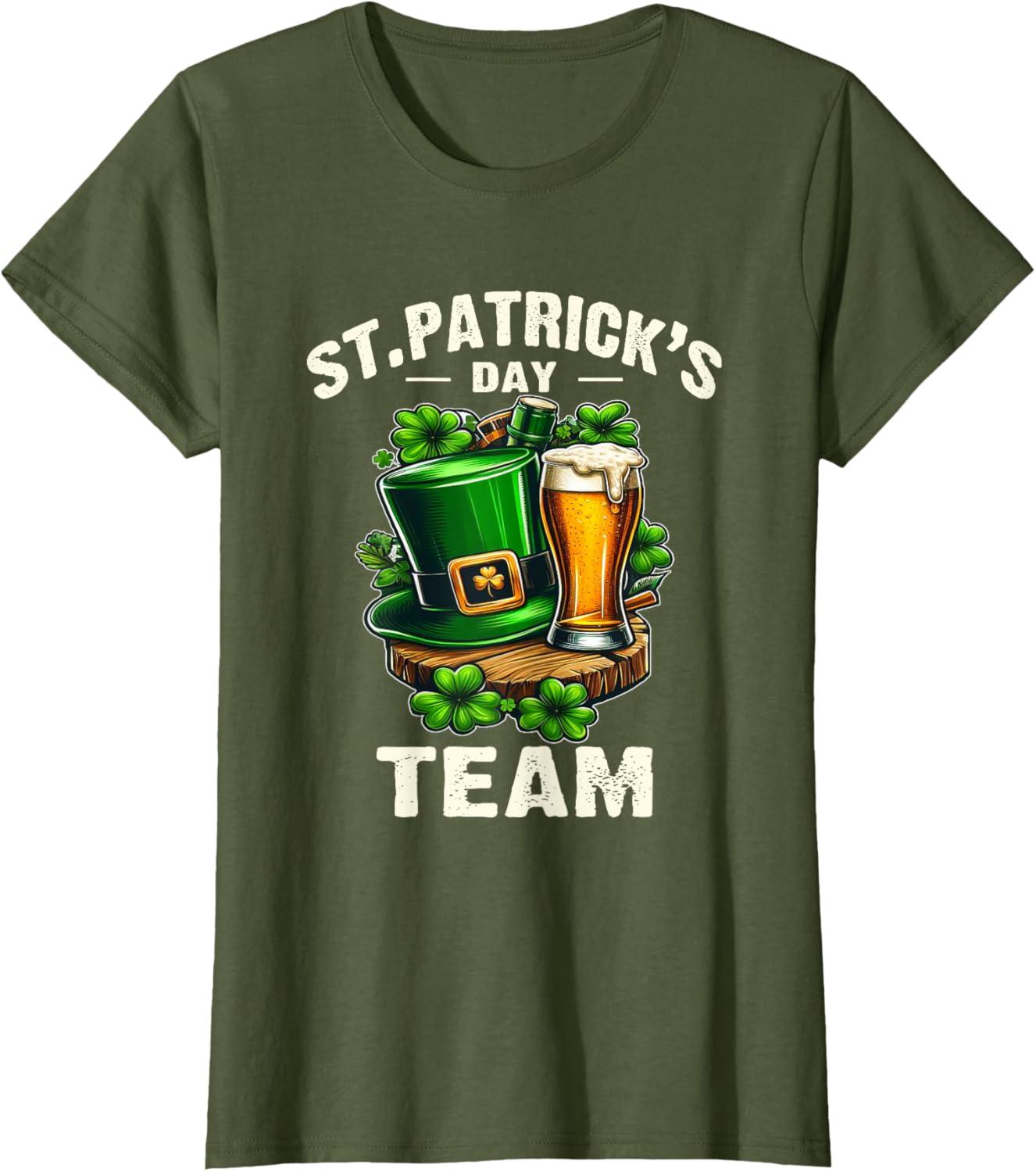 imageStPatricks Team lquipe De La Saint Patrick Bire Humour TShirtOlive