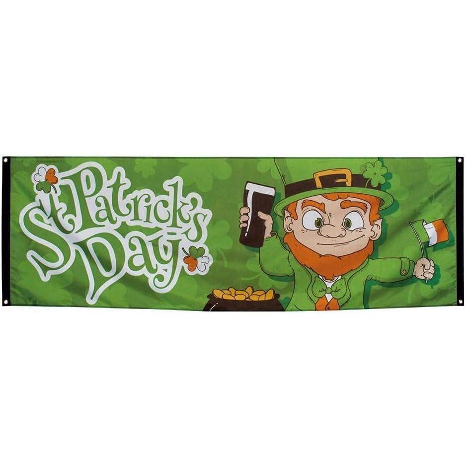 imageBoland 44903 Bannire St Patrick 74 x 220 cm Dcoration de fte irlandaise Dcoration suspendre Drapeau de fte thme