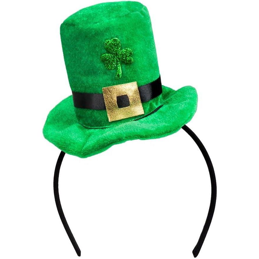 imageBoland 44908 Tiare Shamrock serrette vert et noir mini chapeau doux Irlande Saint Patrick carnaval costume fte thme