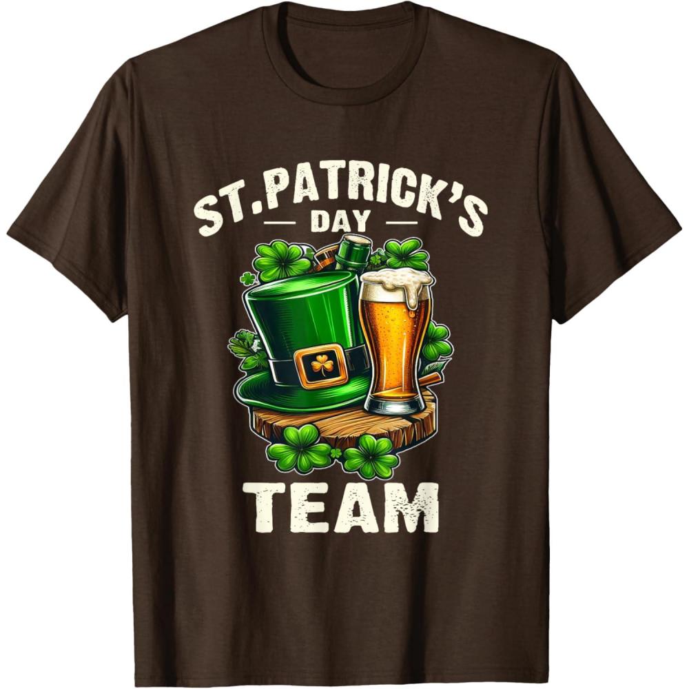 imageStPatricks Team lquipe De La Saint Patrick Bire Humour TShirtMarron