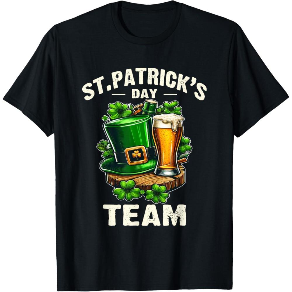 imageStPatricks Team lquipe De La Saint Patrick Bire Humour TShirtNoir