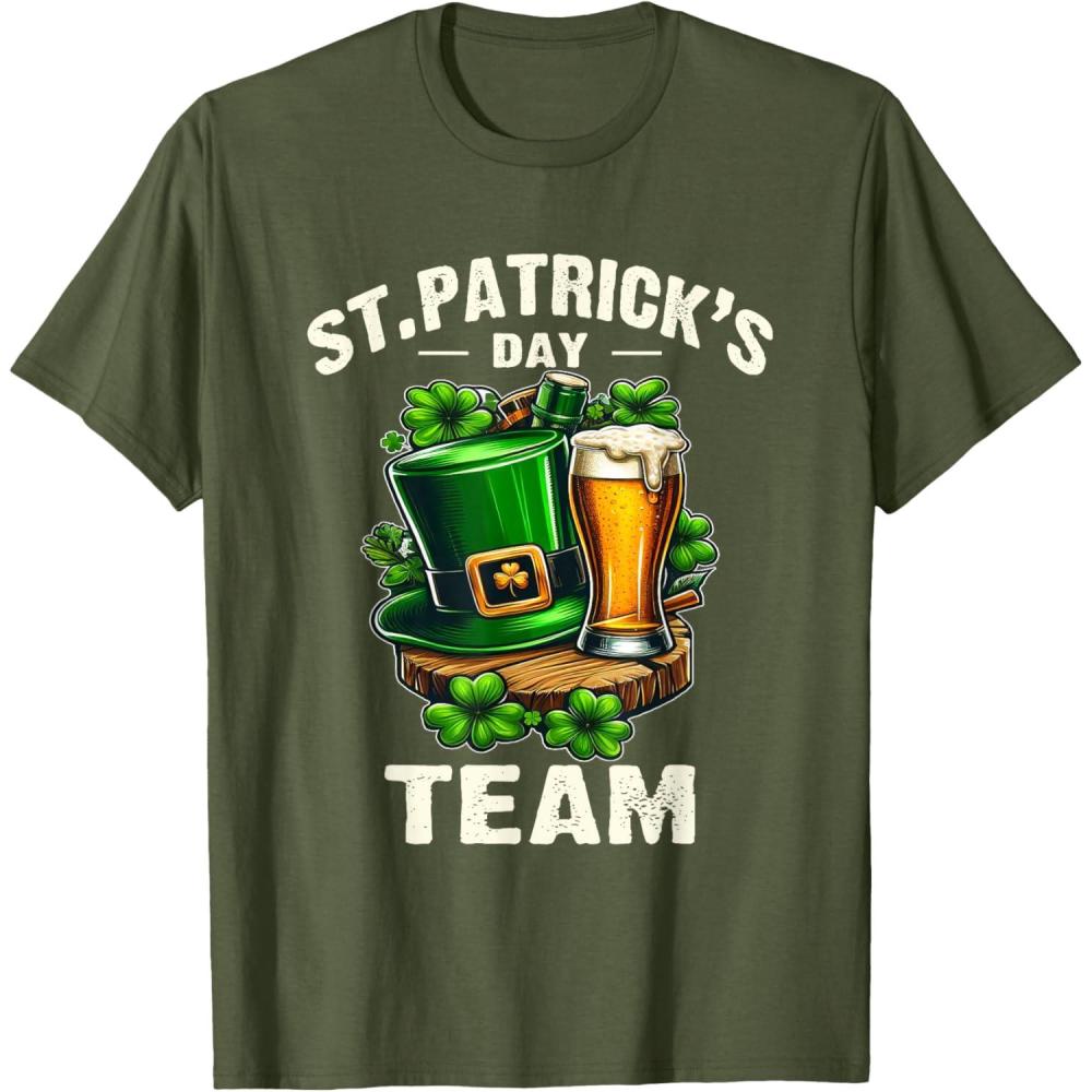 imageStPatricks Team lquipe De La Saint Patrick Bire Humour TShirtOlive