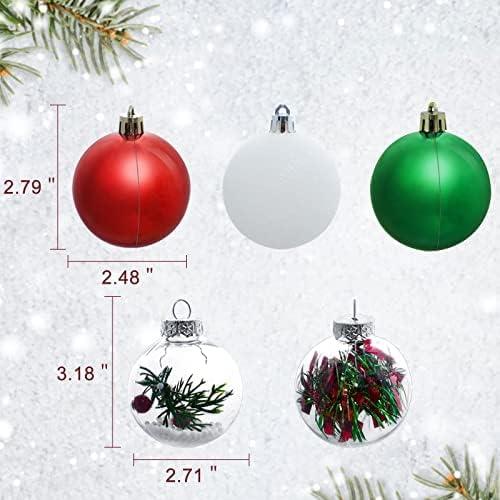 imageUten 50pcs Boules Dores de Nol Belles Suspendre pour Arbres de Nol Ftes Mariages Dcorations 4 cm46cm