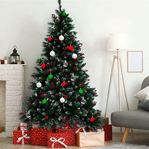 imageUten 50pcs Boules Dores de Nol Belles Suspendre pour Arbres de Nol Ftes Mariages Dcorations 4 cm46cm