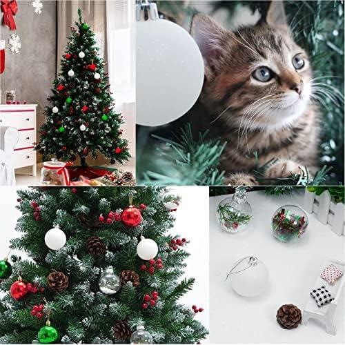 imageUten 50pcs Boules Dores de Nol Belles Suspendre pour Arbres de Nol Ftes Mariages Dcorations 4 cm46cm