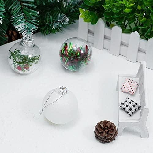 imageUten 50pcs Boules Dores de Nol Belles Suspendre pour Arbres de Nol Ftes Mariages Dcorations 4 cm46cm