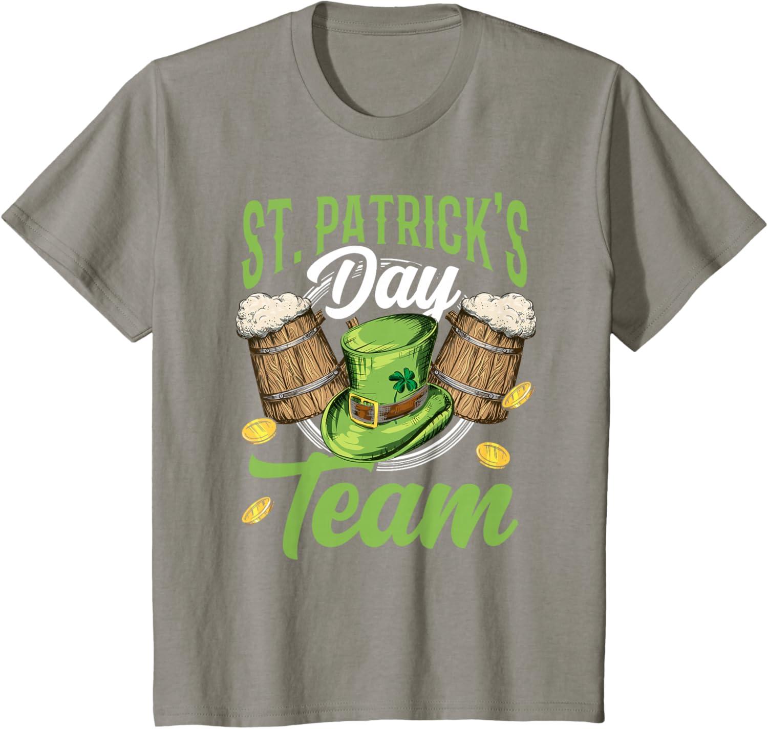 imageLquipe De La SaintPatrick St Fte Des Patricks Irlande TShirtArdoise