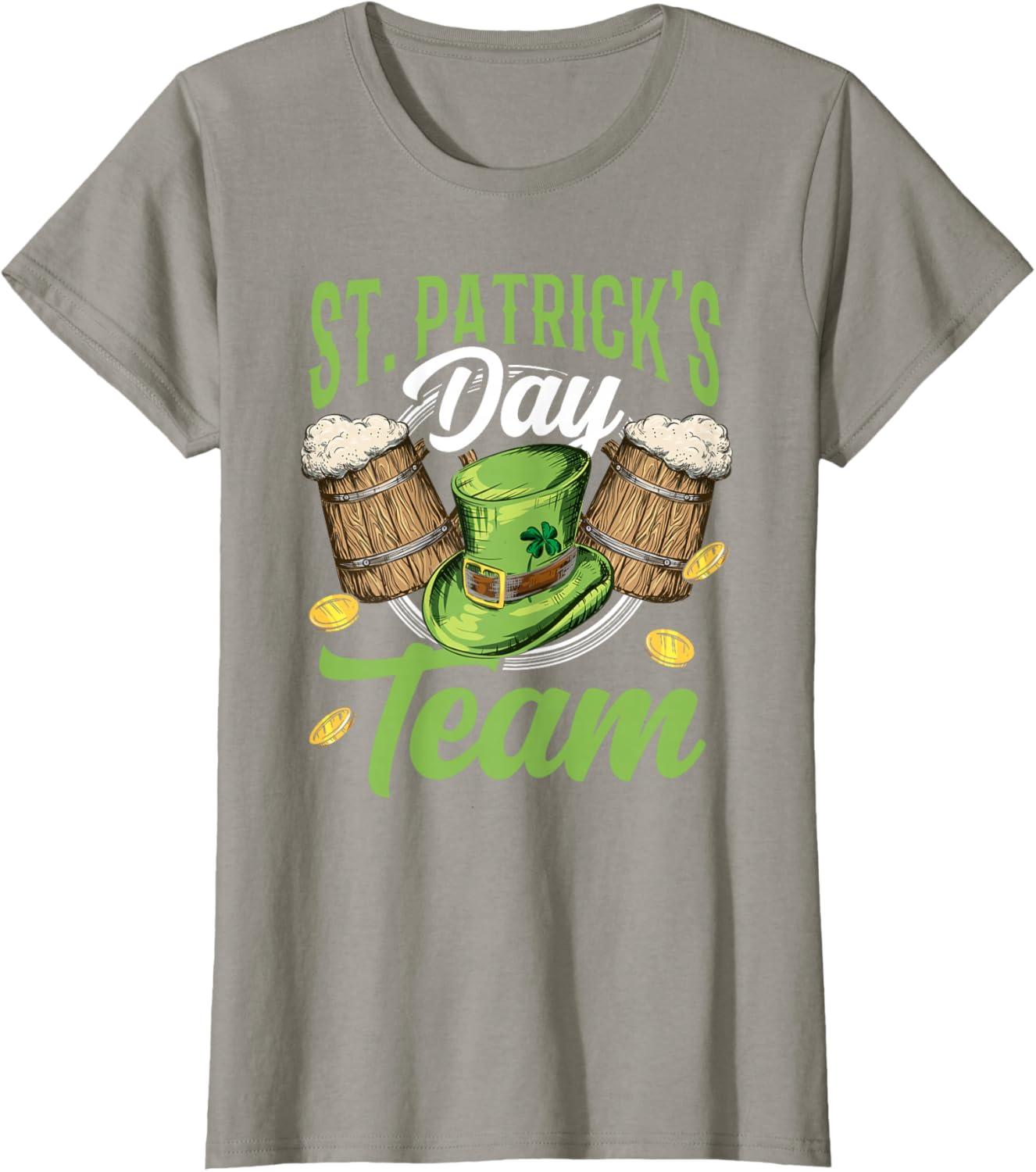 imageLquipe De La SaintPatrick St Fte Des Patricks Irlande TShirtArdoise