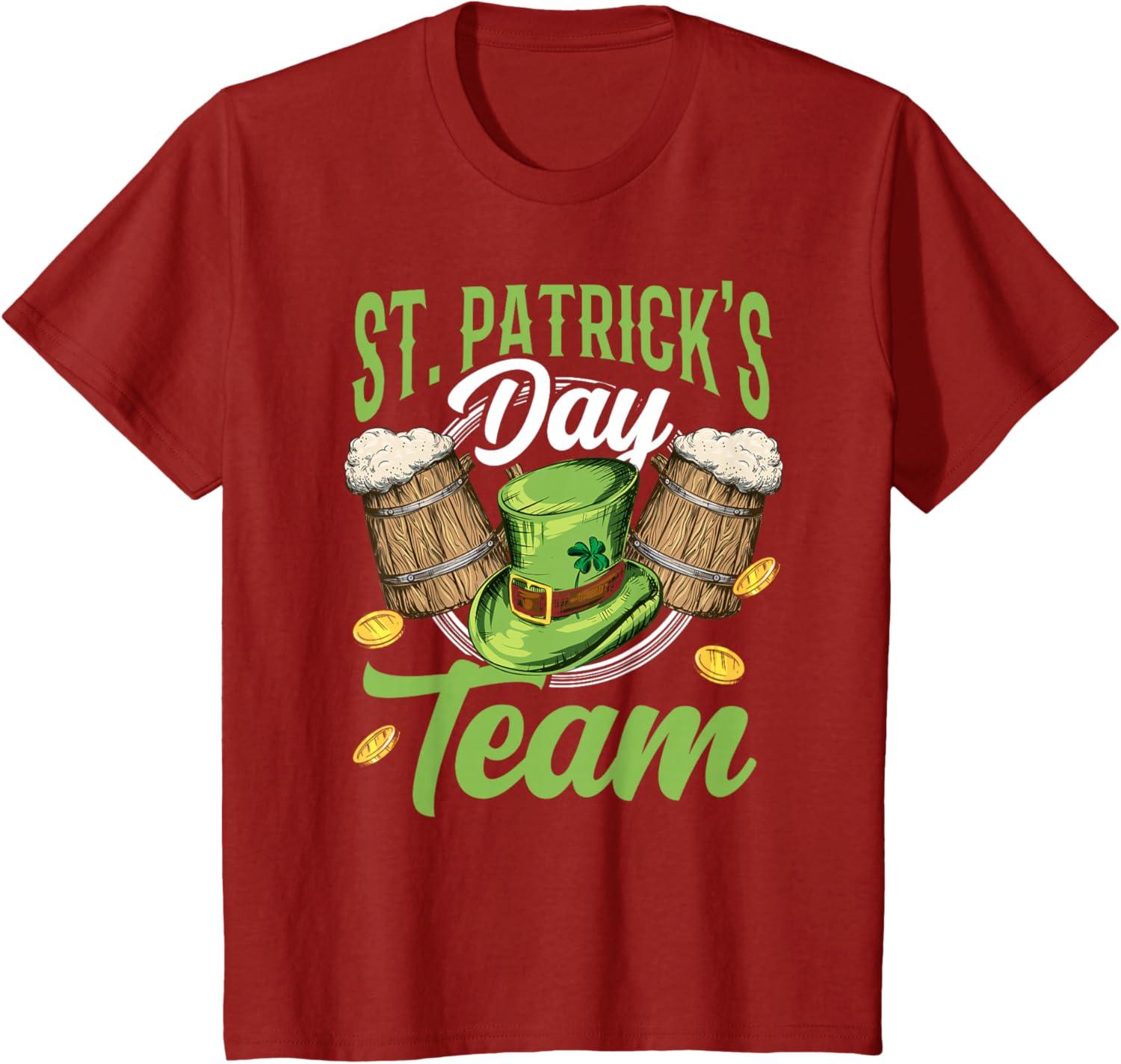 imageLquipe De La SaintPatrick St Fte Des Patricks Irlande TShirtCanneberge