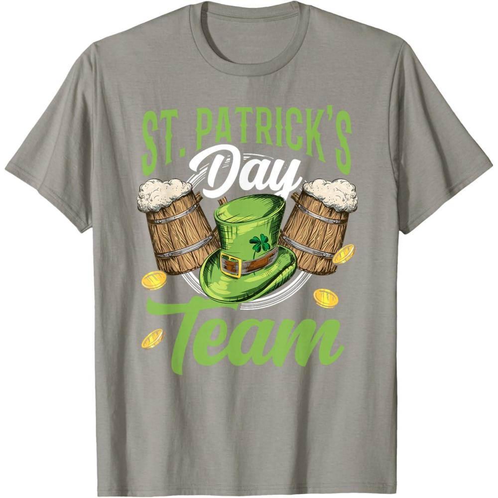 imageLquipe De La SaintPatrick St Fte Des Patricks Irlande TShirtArdoise