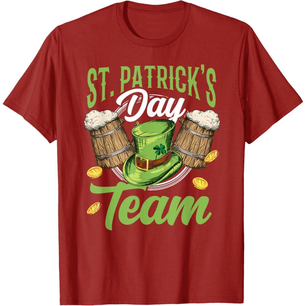 imageLquipe De La SaintPatrick St Fte Des Patricks Irlande TShirtCanneberge