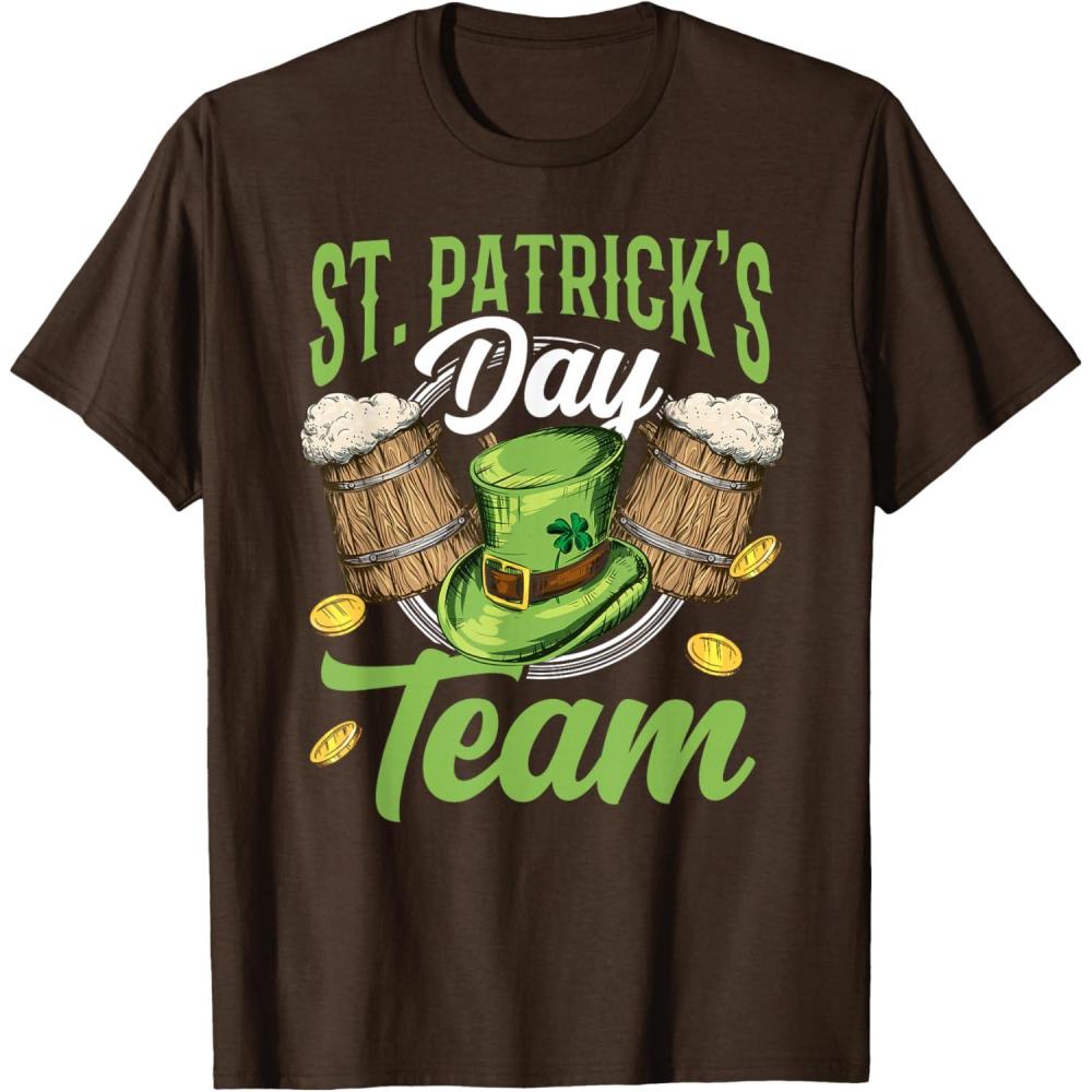 imageLquipe De La SaintPatrick St Fte Des Patricks Irlande TShirtMarron