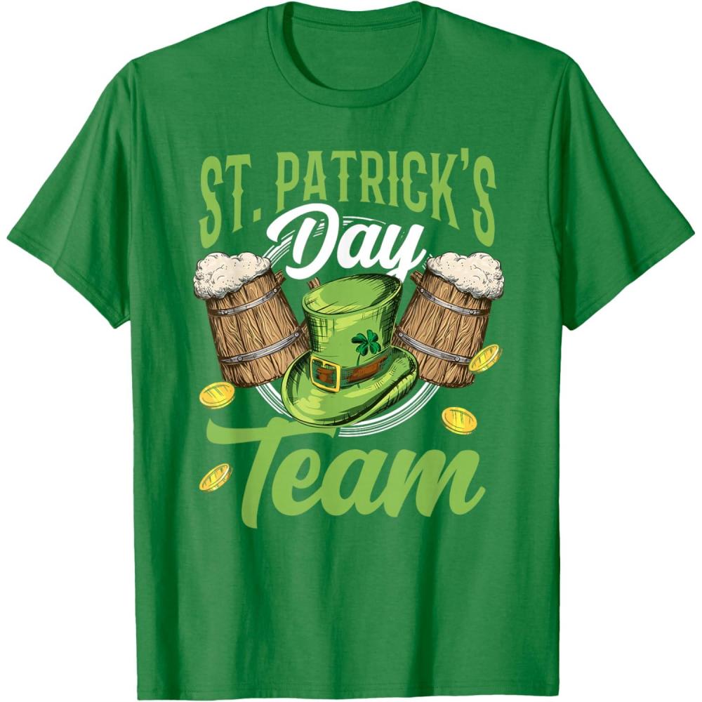 imageLquipe De La SaintPatrick St Fte Des Patricks Irlande TShirtVert Kelly